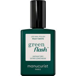 Green Flash Gel Nail Polish - Nude & Rose - Milky White