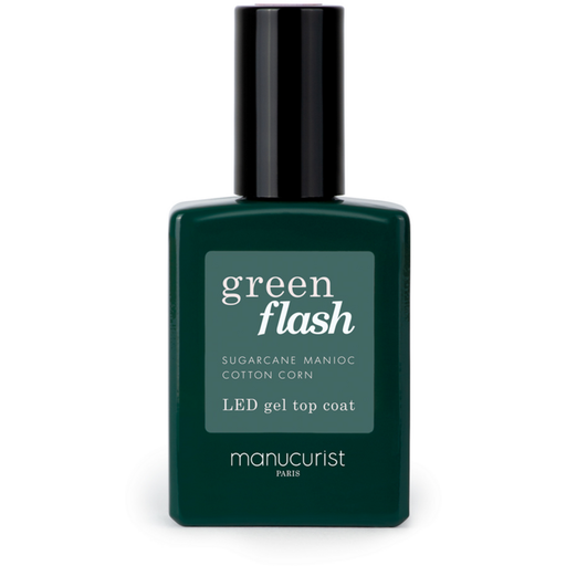 Manicurist Топ лак за нокти Green Flash Gel - 15 мл