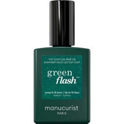 Manucurist Green Flash Shimmery Top Coat - Glitter Gold