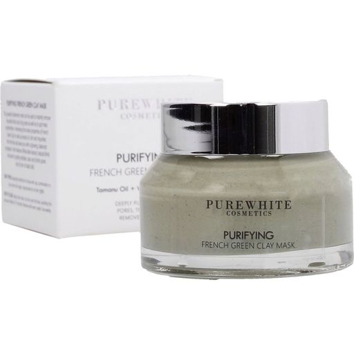 Pure White Cosmetics Purifying French Green Clay Mask - 50 ml