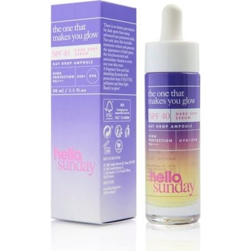 the one that makes you glow Dark spot oil serum SPF40