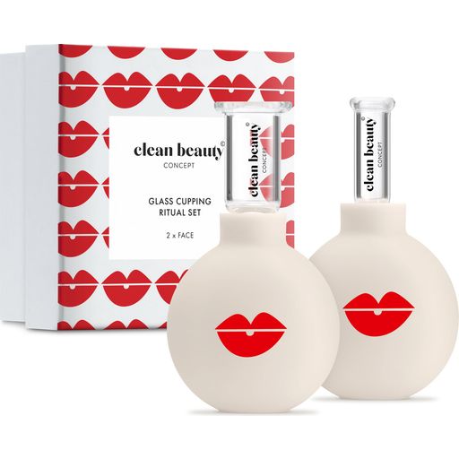 Clean Beauty Concept Glass Cupping Face - 2 Броя