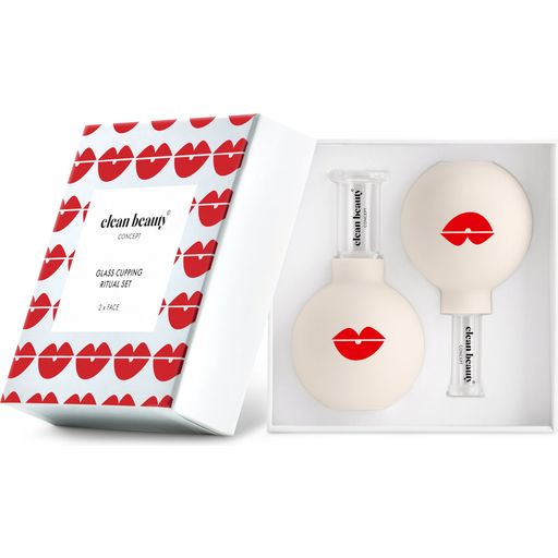 Clean Beauty Concept Glass Cupping Face - 2 Stk