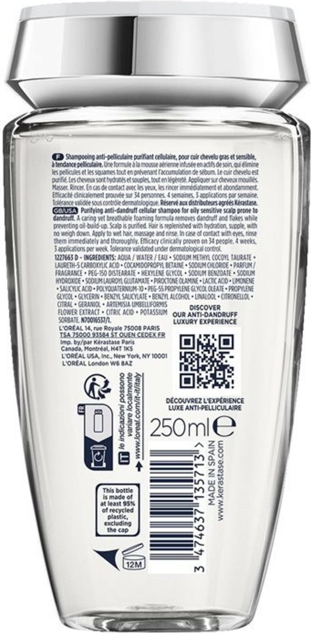 Kérastase Symbiose - Bain Pureté Anti-Pelliculaire - 250 ml