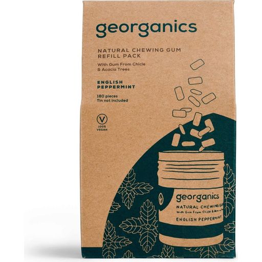 georganics Natural Chewing Gum English Peppermint - 180 Pcs