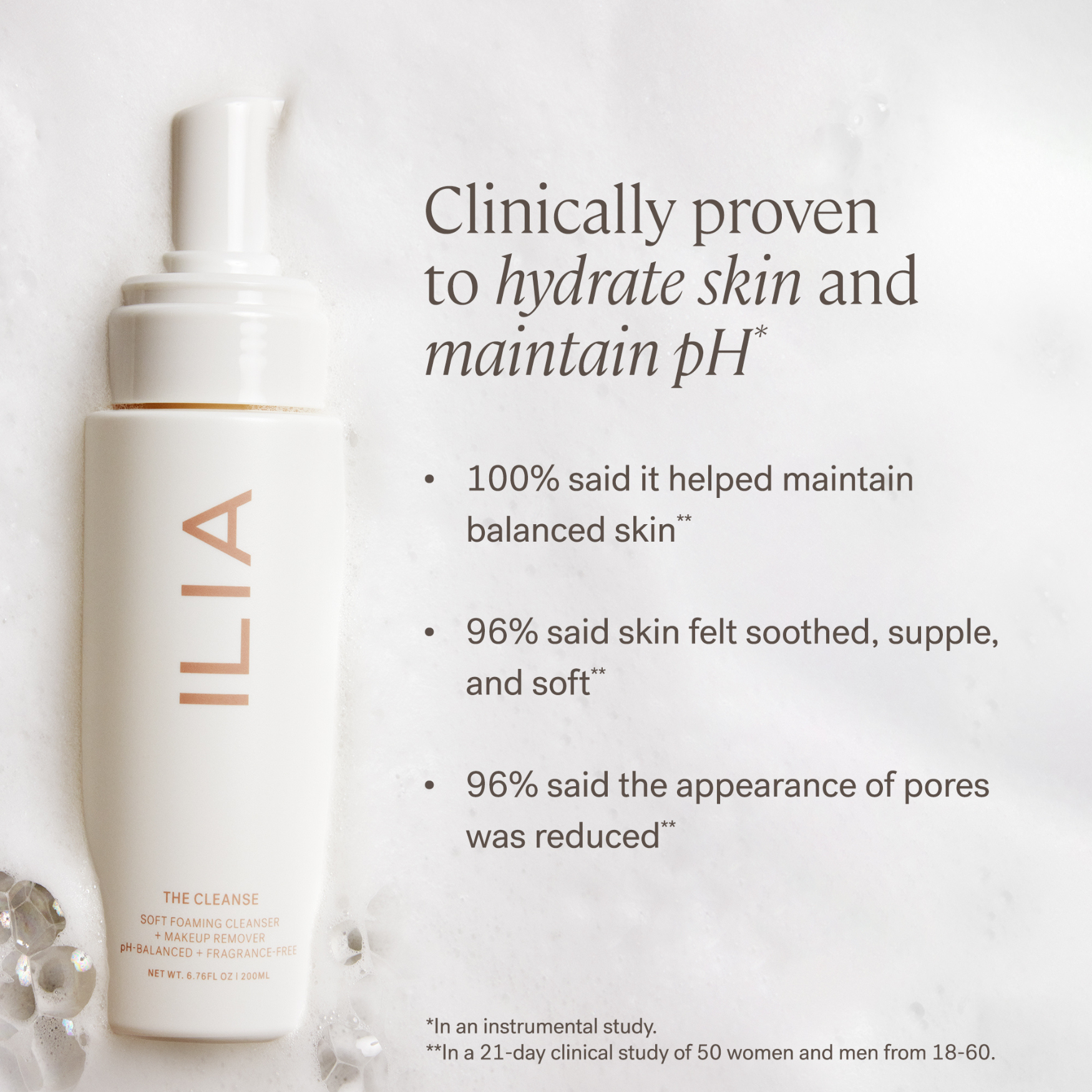 ILIA Beauty The Cleanse Soft Foaming Cleanser