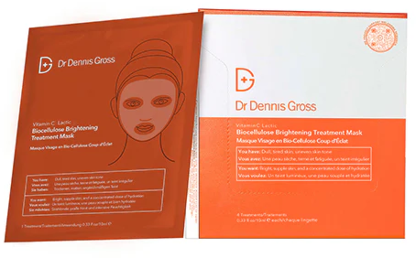 Vitamin C Lactic Brightening Biocellulose Treatment Mask