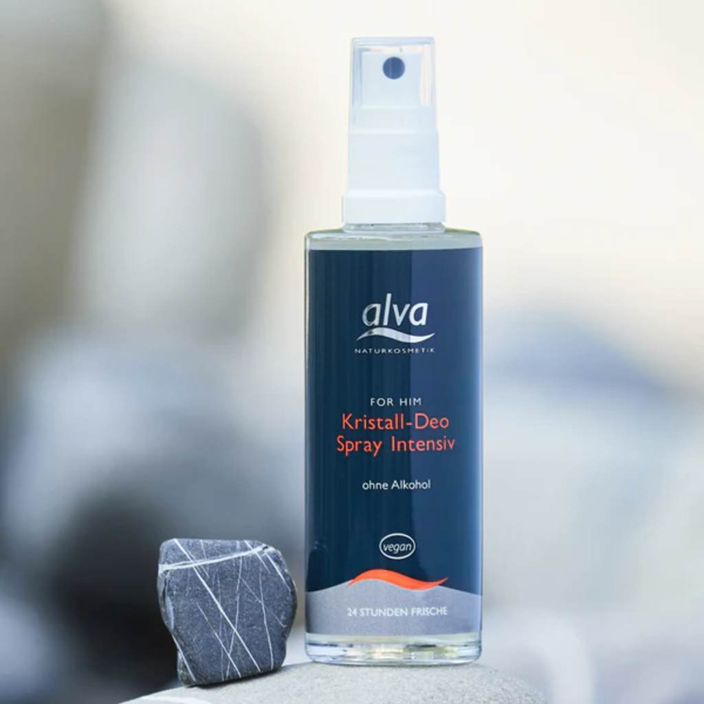 Alva Naturkosmetik FOR HIM Intensive Crystal Deo Spray - 75 ml