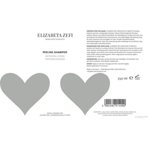 Elizabeta Zefi Peeling Shampoo - 250 ml