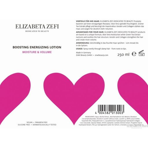 Elizabeta Zefi Energizing Boosting Lotion - 250 ml