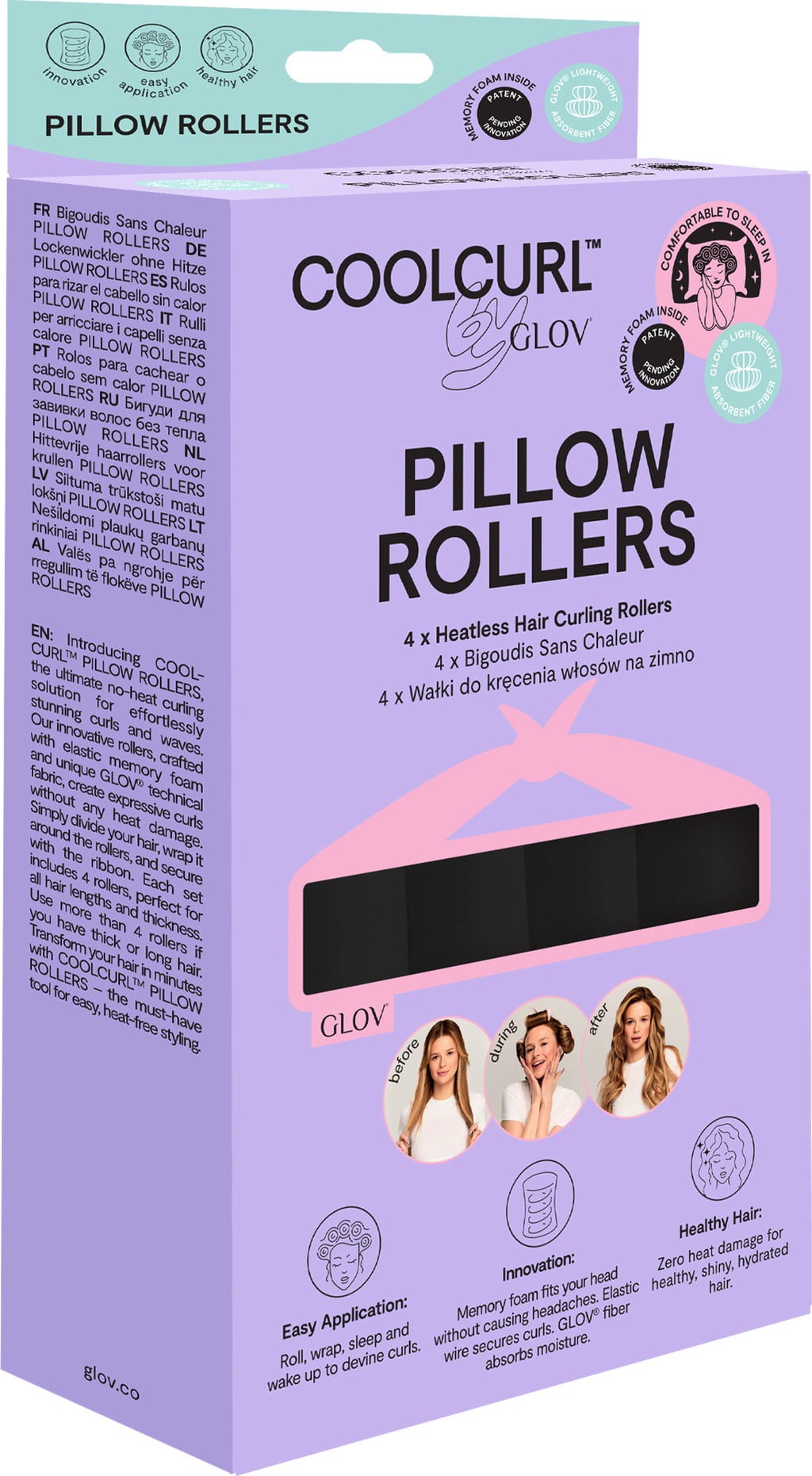 GLOV COOLCURL™ Pillow Rollers