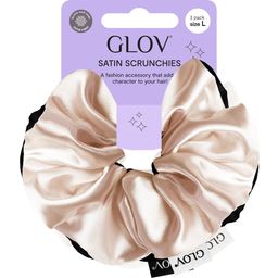 GLOV Scrunchies 3 Pack L - Champagne/Black/White