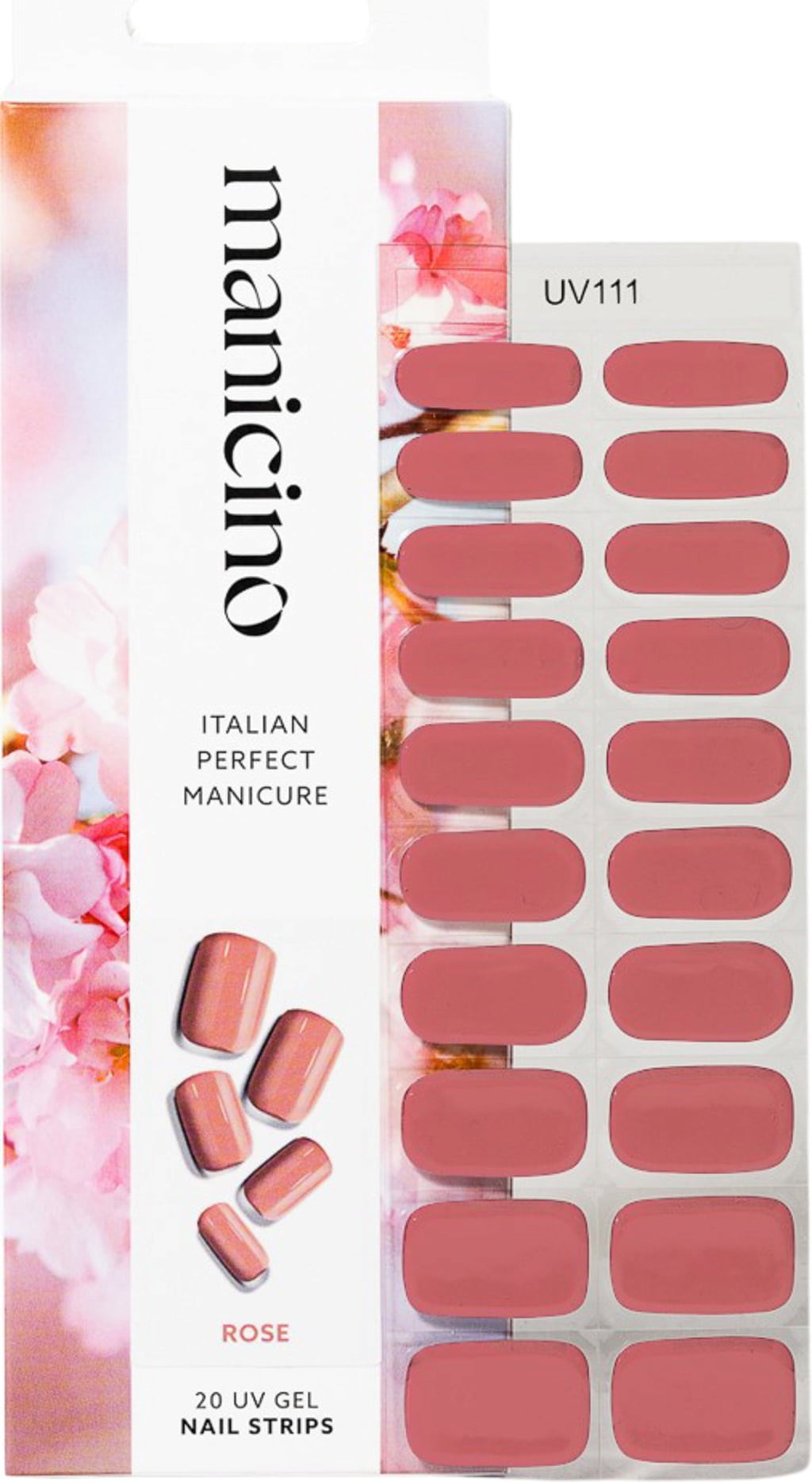 Manicino UV Gel Nail Strips - Rose