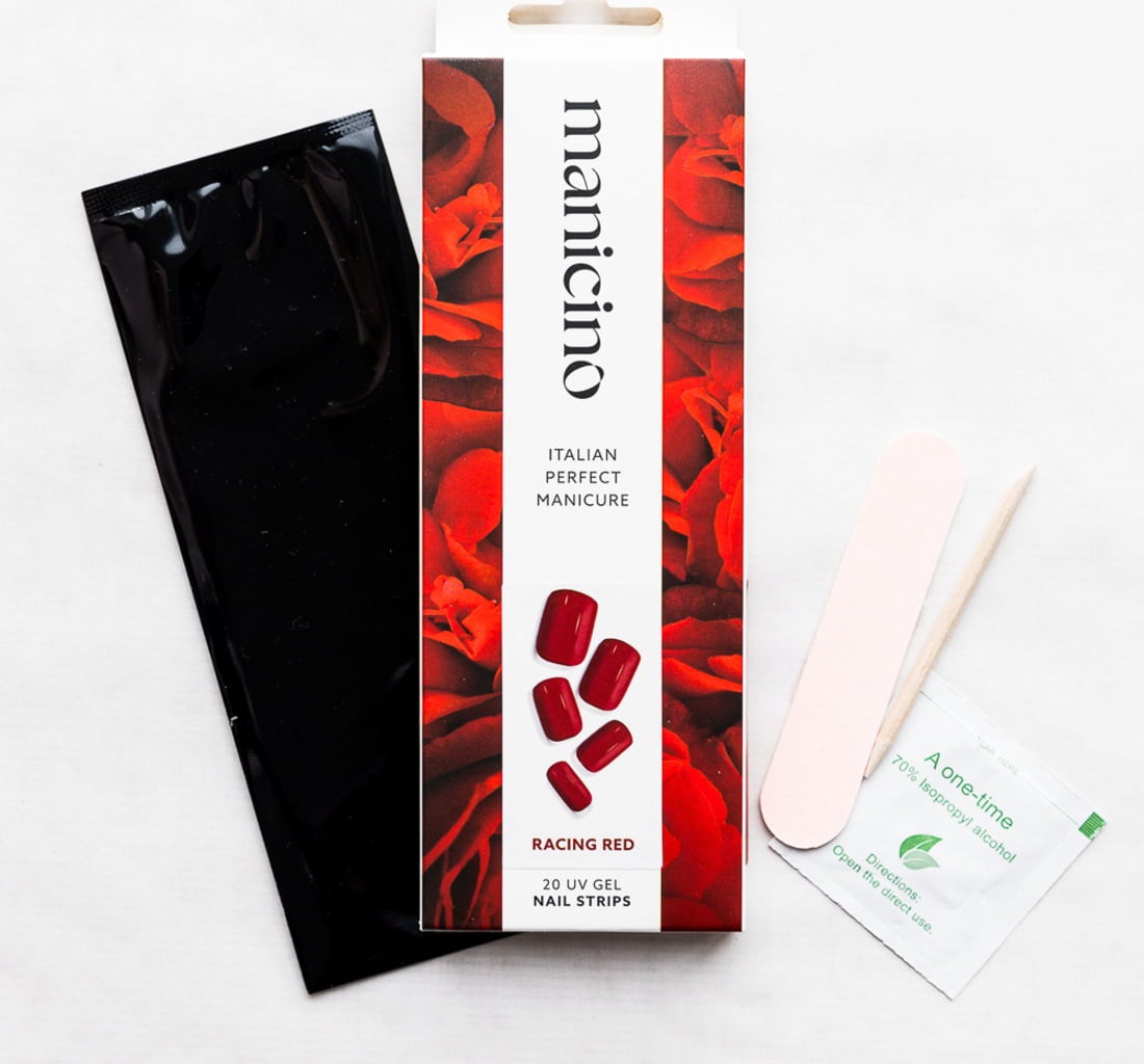 Manicino UV Gel Nail Strips - Racing Red