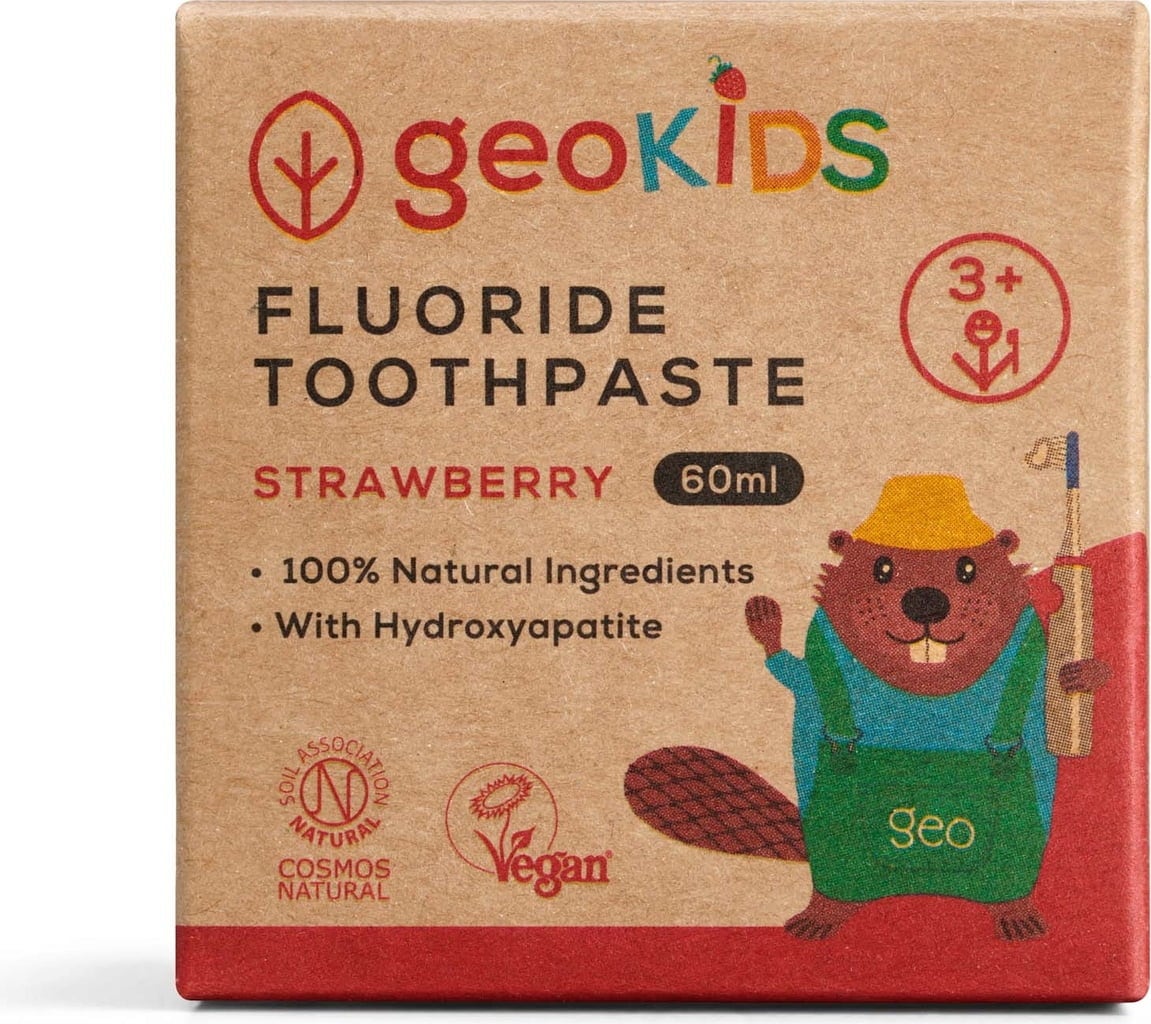 Georganics Fluoride Toothpaste Strawberry - 60 ml