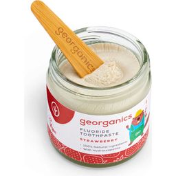 georganics Fluoride Toothpaste - Strawberry - 60 ml