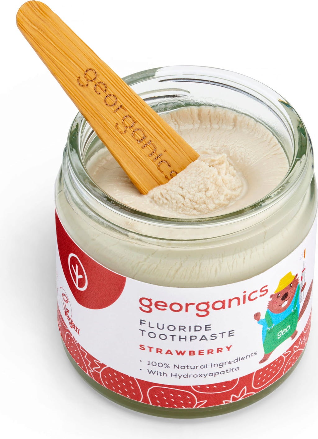 Georganics Fluoride Toothpaste Strawberry - 60 ml