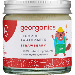 georganics Fluoride Toothpaste - Strawberry - 60 ml