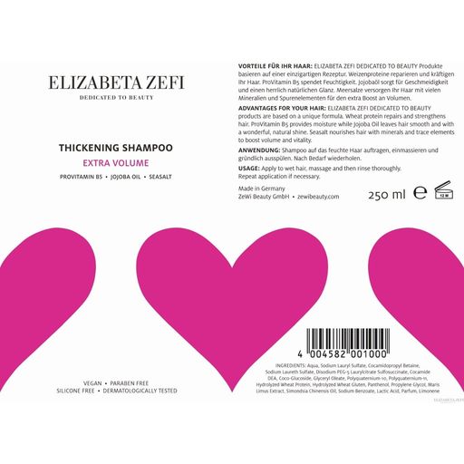 Elizabeta Zefi Thickening Shampoo - 250 ml