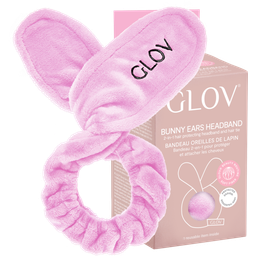 Bunny Ears Headband - 2in1 Hair Protecting Headband & Hair Tie - Pink