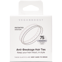 Veganboost Anti-Breakage Hair Ties - Transparent