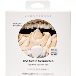 Veganboost Chouchou en Satin, Mix - 6 pièces