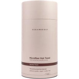 Veganboost Haarhandtuch - Smokey Taupe