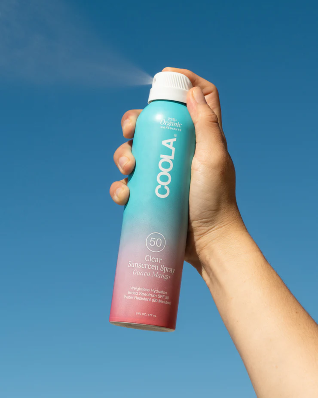 COOLA Clear Sunscreen Spray SPF 50 - Guava Mango