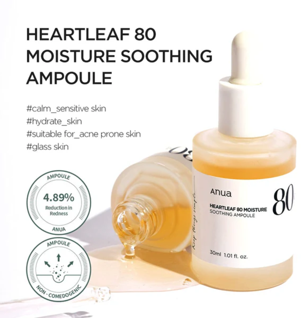 Anua Heartleaf 80% Soothing Ampoule - 30 ml