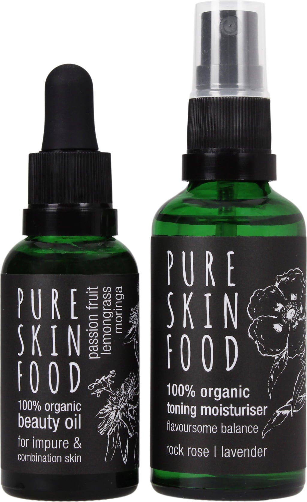 Organic Skincare Set For Impure & Combination Skin - 1 Set