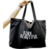 Cotton Bag BORN BEAUTIFUL XL